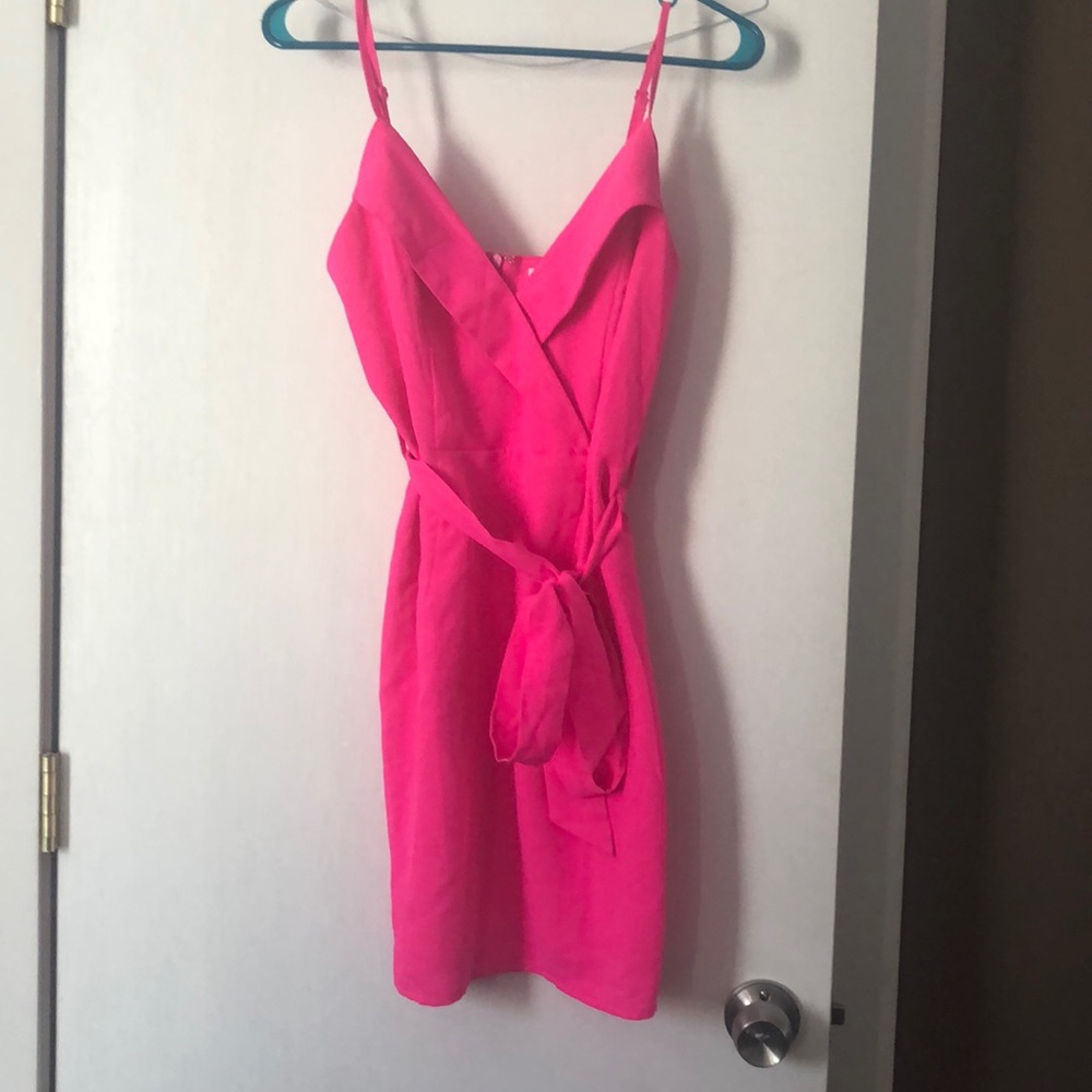 Forever 21 neon pink dress